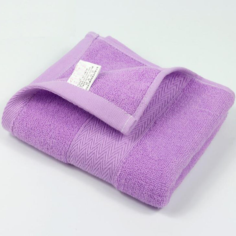 1Pc Face Towel Simple Solid Thicken Supple Comfortable Washing Towels