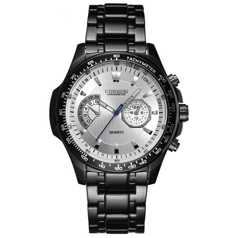 Curren Black Vogue Business Military Men's Watches