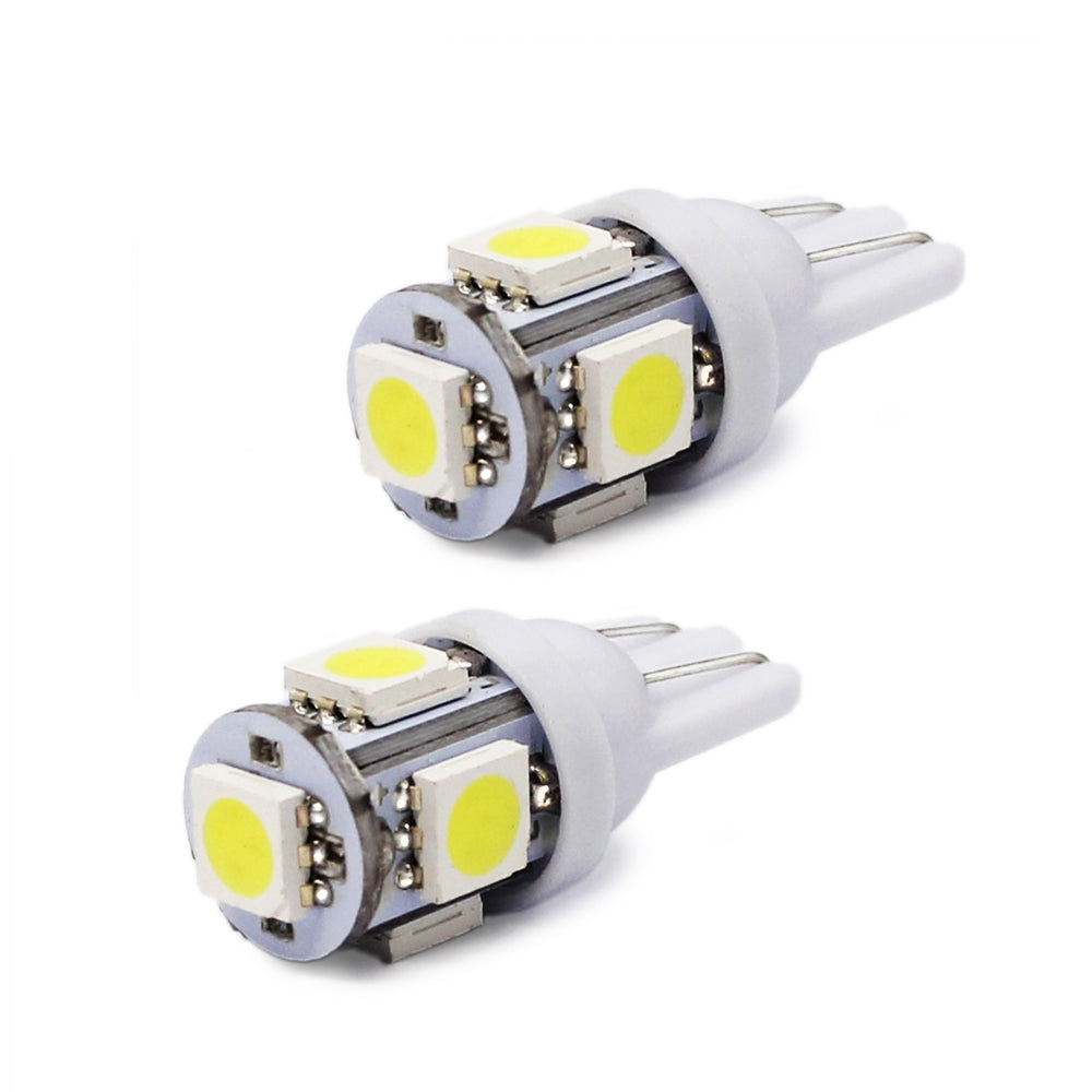 6PCS T10 W5W 158 194 2.5W 5050 5SMD LED Bulb Car Epistar LED Clearance Light
