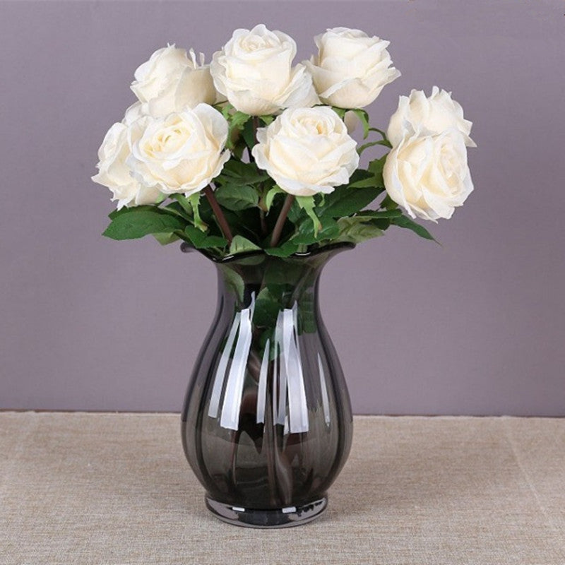 1 Branch High Simulation European Classic Rose Home Decoration Artificial Flower