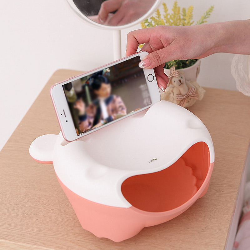 Creative Dual-Lazy Fruit Plate Phone Bracket Fruit Tray