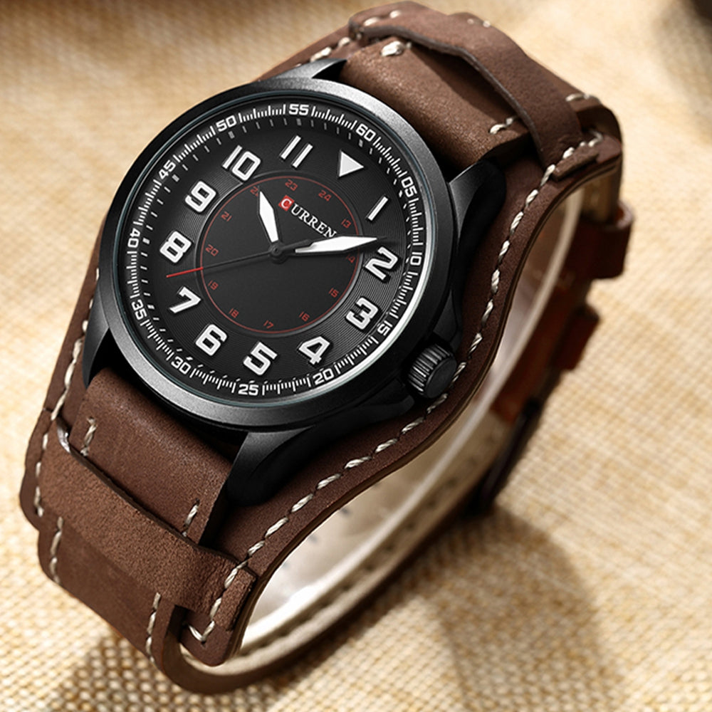Army Military Quartz Mens Watches Luxury Leather Men Watch Casual Sport Male Clock Watch Relogio...