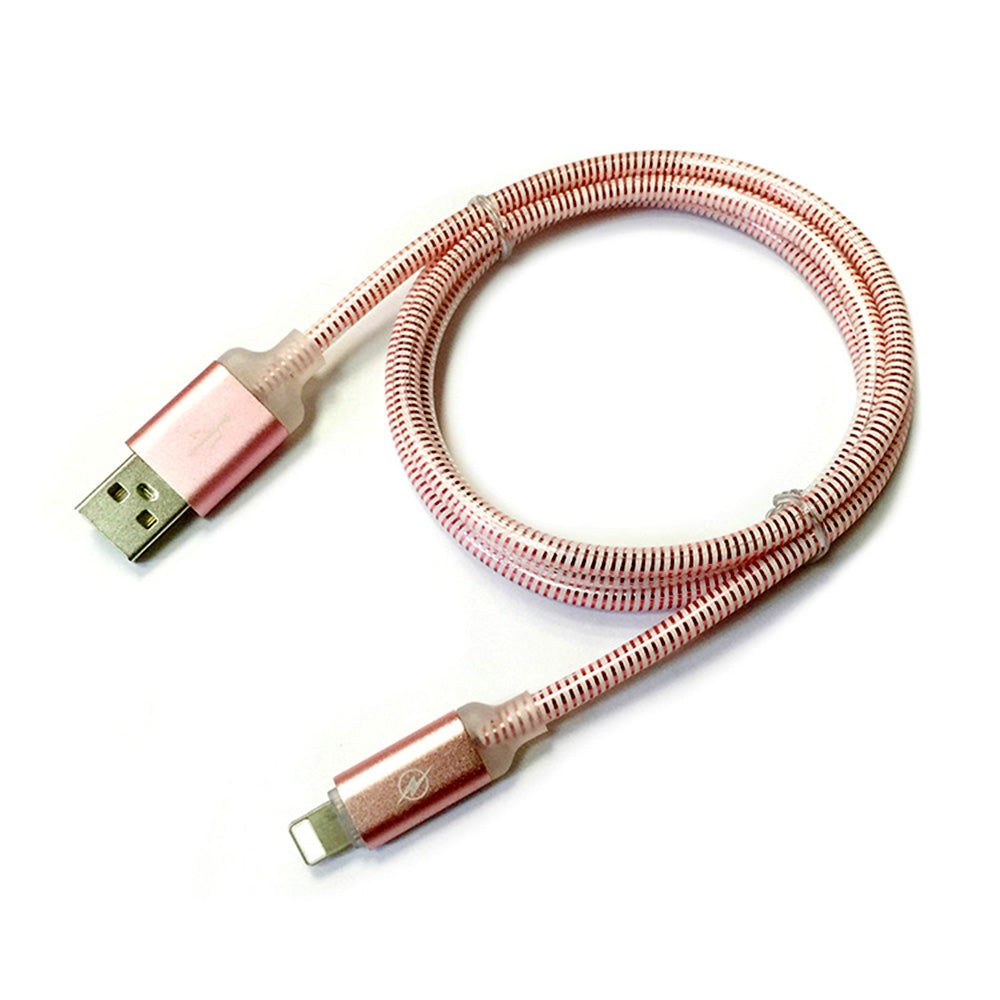 1M Nylon Braid Fast Charger Data Cable for 8 Pin Devices