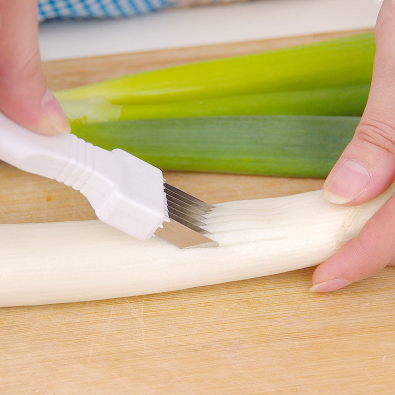 DIHE Onion Cutter Easy Cut Stainless Steel Knife Vegetable Slicer Shredder Chopper Peeler Kitche...