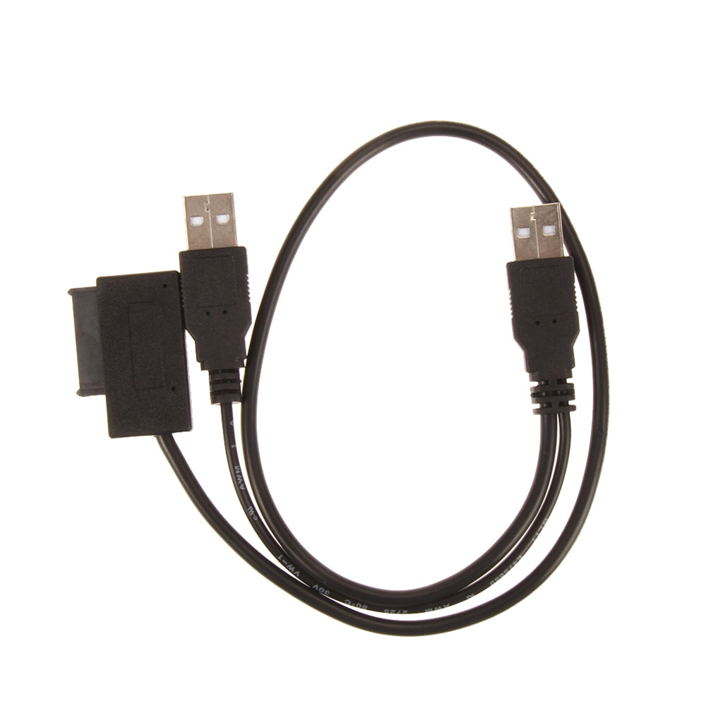 Cwxuan USB 2.0 to 7+6 13Pin Slimline Slim SATA CD DVD Adapter Cable