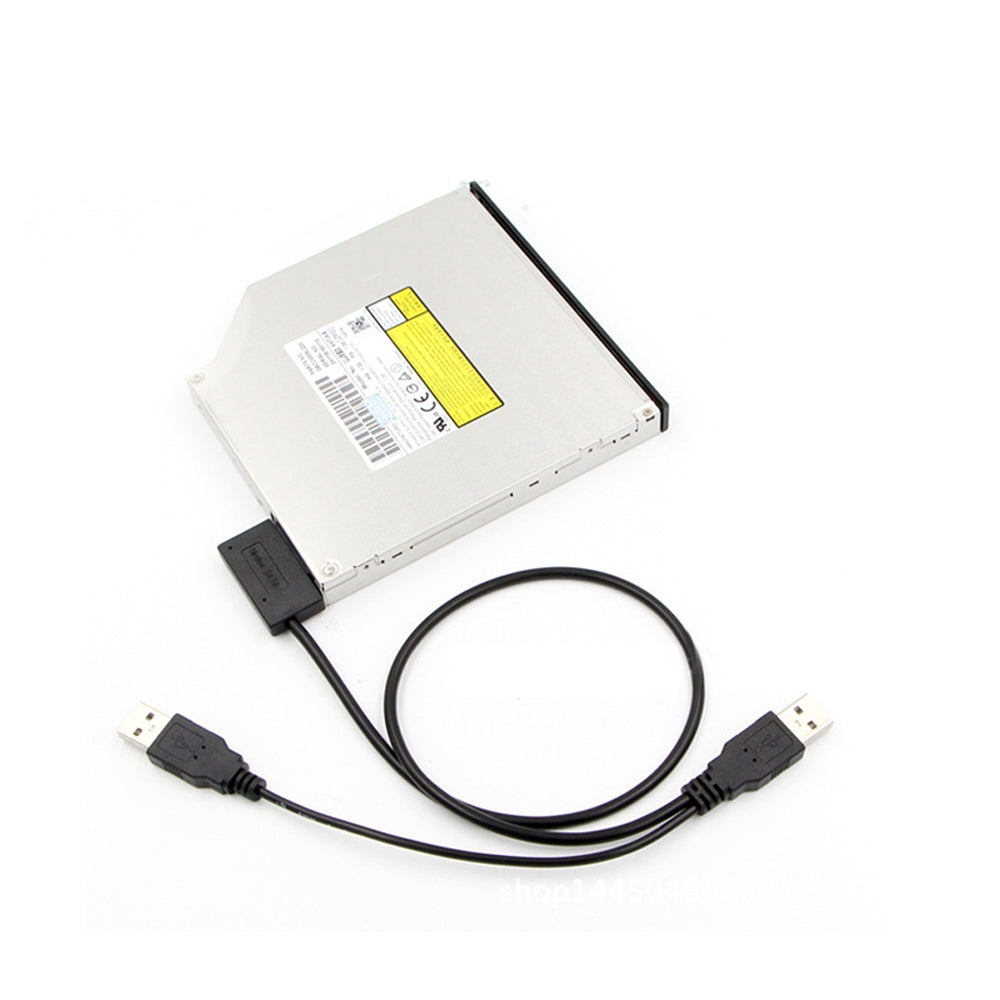 Cwxuan USB 2.0 to 7+6 13Pin Slimline Slim SATA CD DVD Adapter Cable