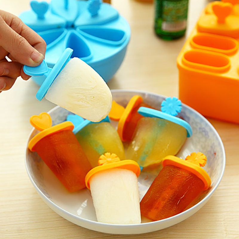 DIHE Round Plastic Ice Cream Tool Popsicle Maker  Kitchen DIY Mold