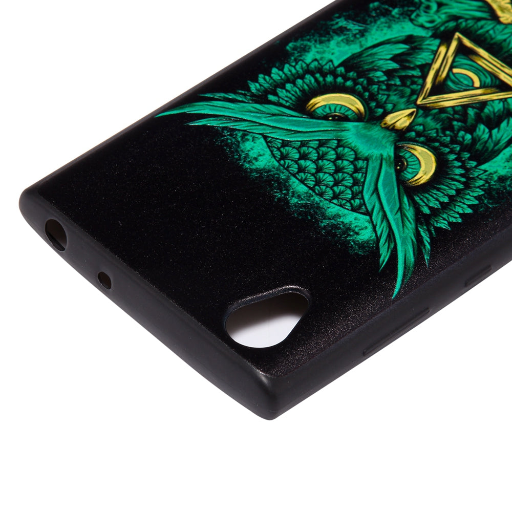 3D Embossed Color Pattern TPU Soft Back Case for Sony Xperia L1
