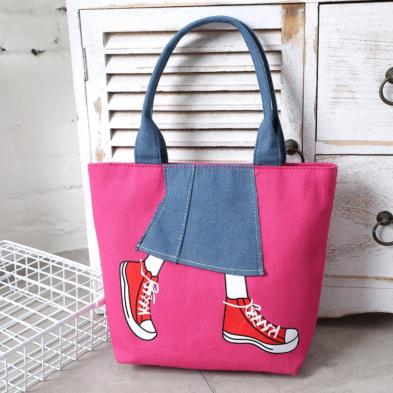 Canvas Girl Jean's Skirt Design Women Handbag Shoudler Bag