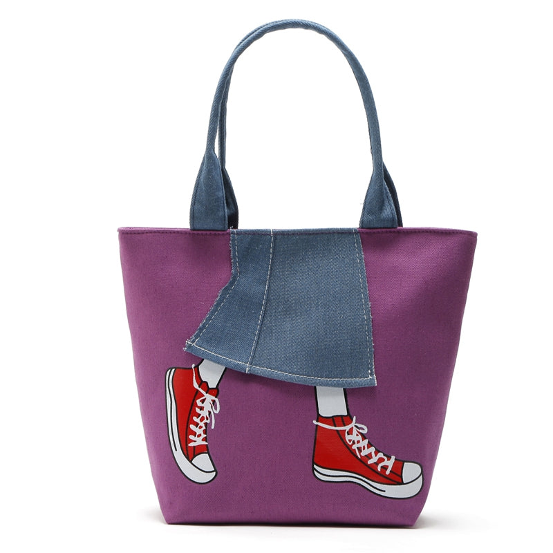 Canvas Girl Jean's Skirt Design Women Handbag Shoudler Bag