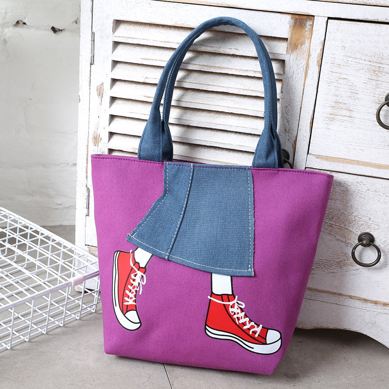 Canvas Girl Jean's Skirt Design Women Handbag Shoudler Bag