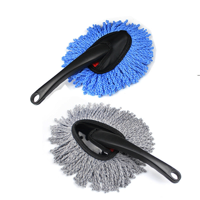 Car Mini Dust Detachable Wax Brush Nanofibers Cleaning Tools