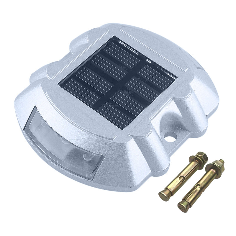 Aluminum Solar 6 - LED Outdoor Road Driveway Dock Path Ground Light Lamp