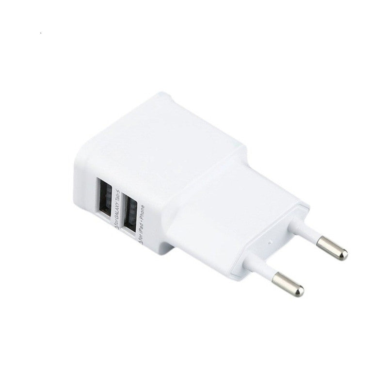 5V 2A  EU Standard Double USB Ports Charger Power Adapter