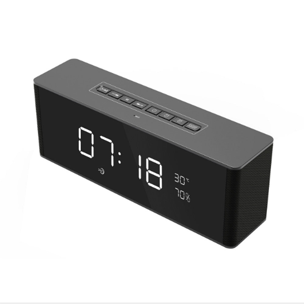 Alarm Wireless Bluetooth Speaker LED Dimming FM Function TF Card Playing