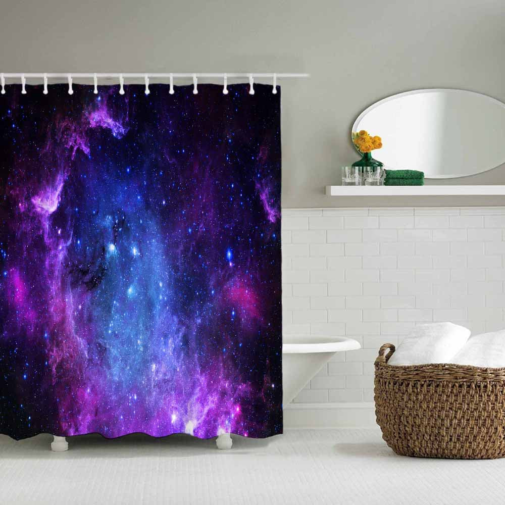 Dream Star Bathroom Waterproof Polyester Shower Curtain