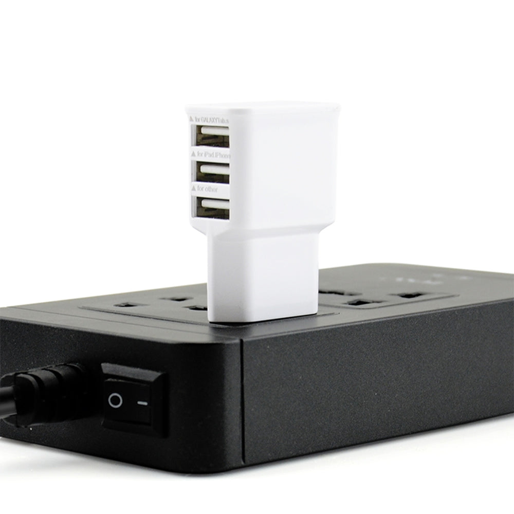 Cwxuan Universal 5V 3A 3-Port USB AC Charger / EU Plug
