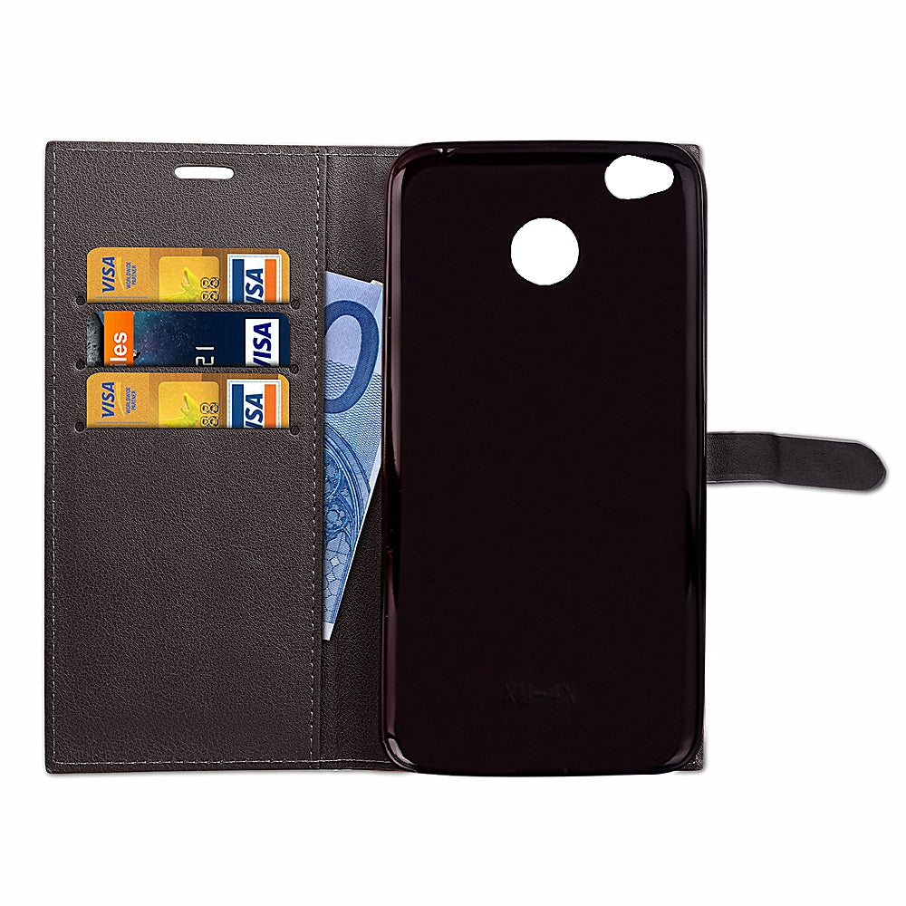 Business Card Slot Lanyard PU Leather Phone Case for Xiaomi Redmi 4X