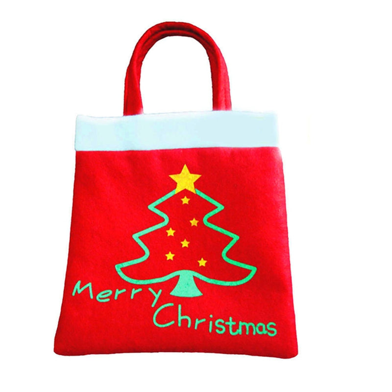 Creative Christmas Tree Pattern Santa Claus Candy Bag Handbag Home Party Decoration Gift Bag Chr...