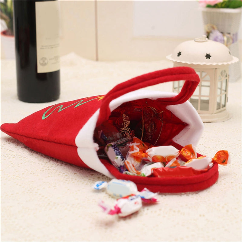 Creative Christmas Tree Pattern Santa Claus Candy Bag Handbag Home Party Decoration Gift Bag Chr...