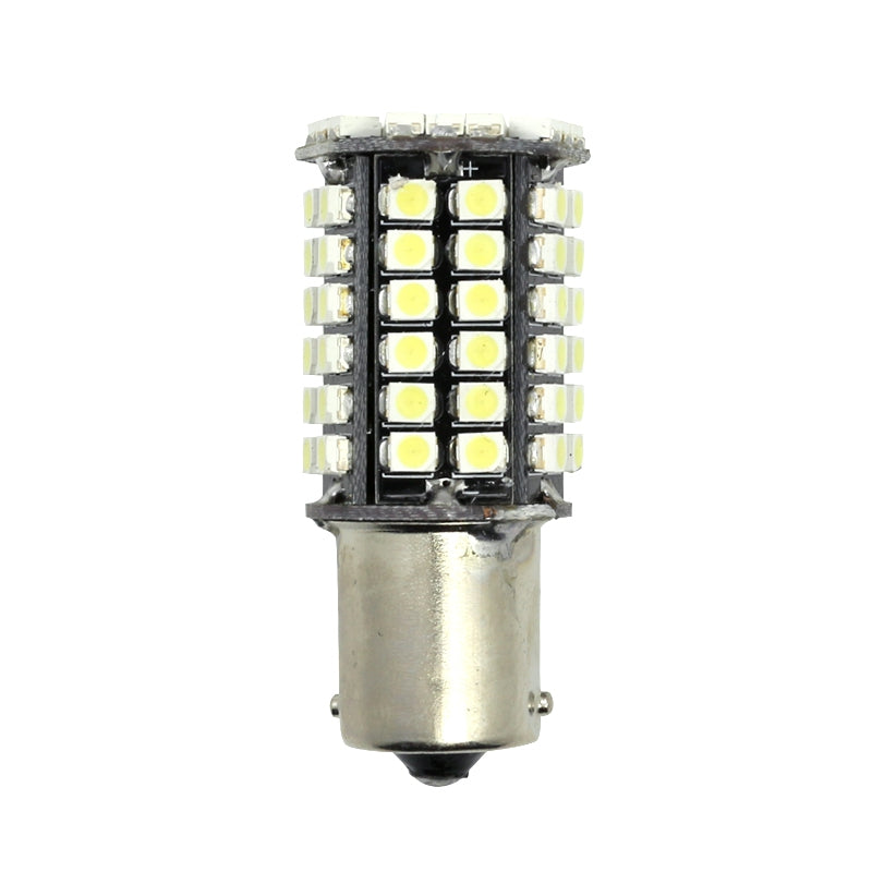 2PCS 6000K White Car RV BA15S 3528 80SMD  Dome Map LED Interior Light Bulbs