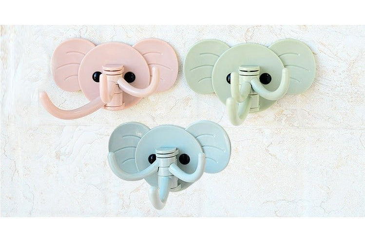 Candy Color Elephant Hanger Hook Bathroom Kitchen Storage Rack Kitchen Sundries Holder Shelf Toi...