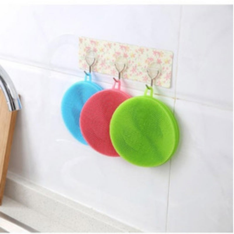 Creative Multifunction Magic Silicone Dish Universal Bowl Cleaning Up Brush Scouring Pad