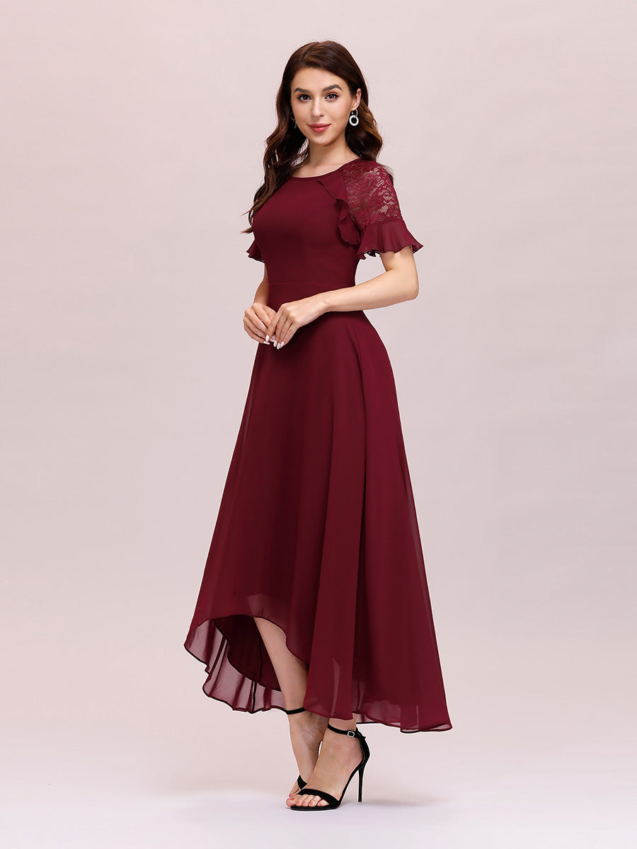 chiffon dress midi length