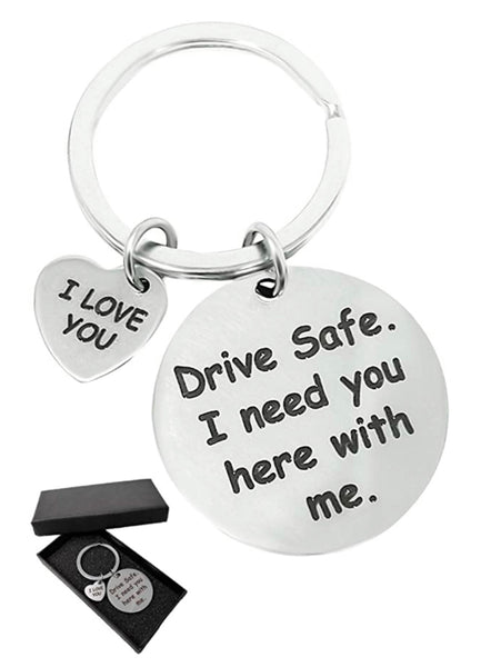 “Drive Safe” Keychain, a romantic and sentimental gift for your husband