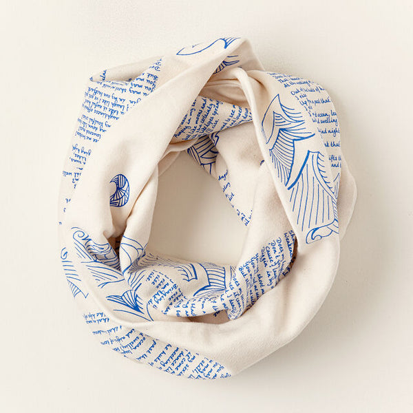 Literary scarf, a perfect surprise gift for your wife who loves to read