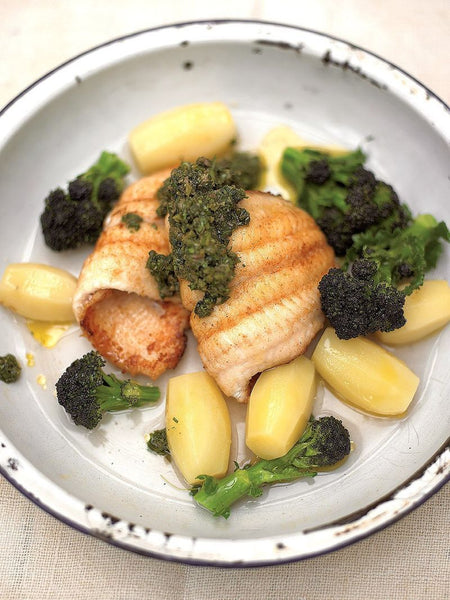 17 Easy dinner Recipe Ideas for Two: Pan-fried Lemon Sole with Salsa Verde. 