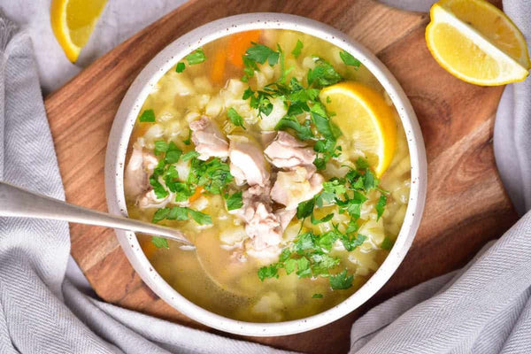 24 Quick and Healthy Dinner Ideas for Two: Chicken soup.