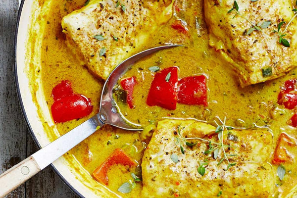 24 Quick and Healthy Dinner Ideas for Two: Caribbean Fish Curry.