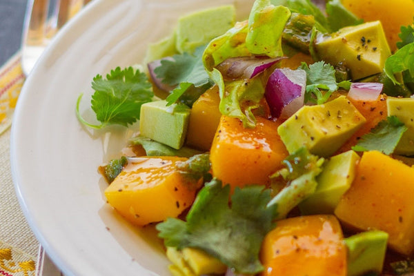 24 Quick and Healthy Dinner Ideas for Two: Avocado and mango salad.