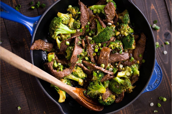 24 Quick and Healthy Dinner Ideas for Two: Beef and Broccoli.