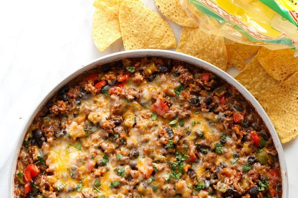 24 Quick and Healthy Dinner Ideas for Two: Mexican ground beef skillet.