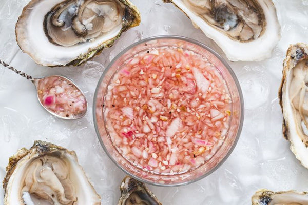 26 Romantic Dinner Recipes to Take Date Night to Another Level. Raw Oysters with Mignonette.