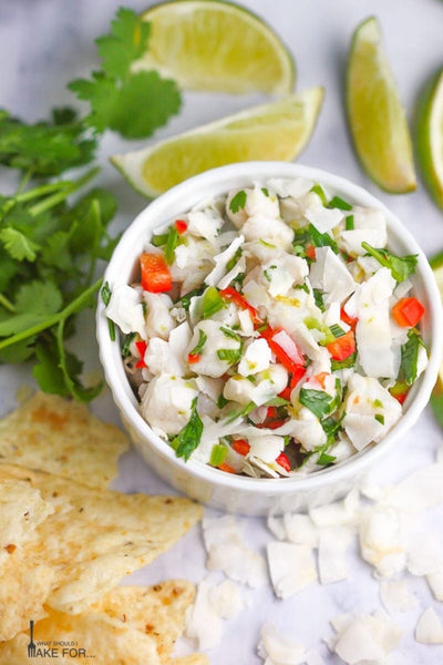 26 Romantic Dinner Recipes to Take Date Night to Another Level: Coconut Lime Ceviche.