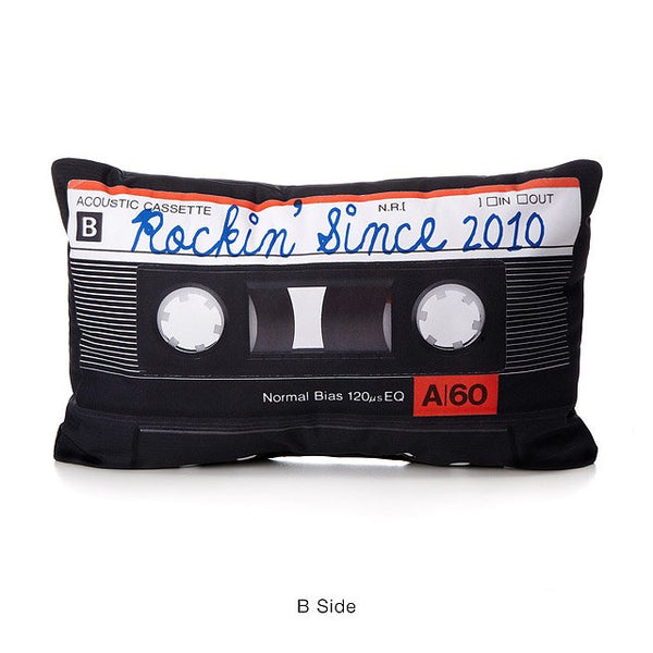 Personalized Mixtape Cushion, with text that reads Rockin' Since 2021