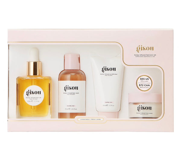 Honey-infused hair care set, a great gift idea for her to pamper herself
