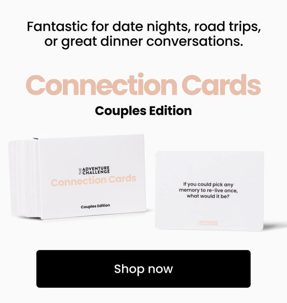 Connection Cards Couples Edition - Fantastic for date nights, road trips, or great dinner conversations. 