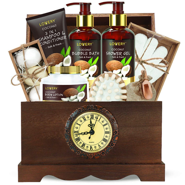 Luxury Coconut Bath Set, a wonderful birthday gift for your wife who loves self-care