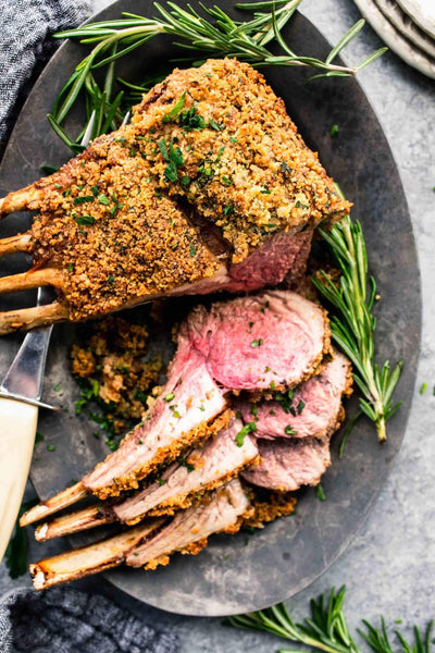 26 Romantic Dinner Recipes to Take Date Night to Another Level: Herb Crusted Lamb Chops.