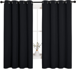 NICETOWN Thermal Insulated Grommet Blackout Curtains for Bedroom (2 Panels, W42 x L63 -Inch,Grey)