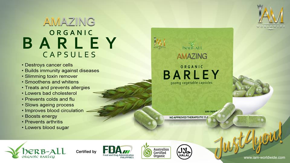 3 Boxes of Amazing Pure Organic Barley (Vegetable Capsules) – Organic ...