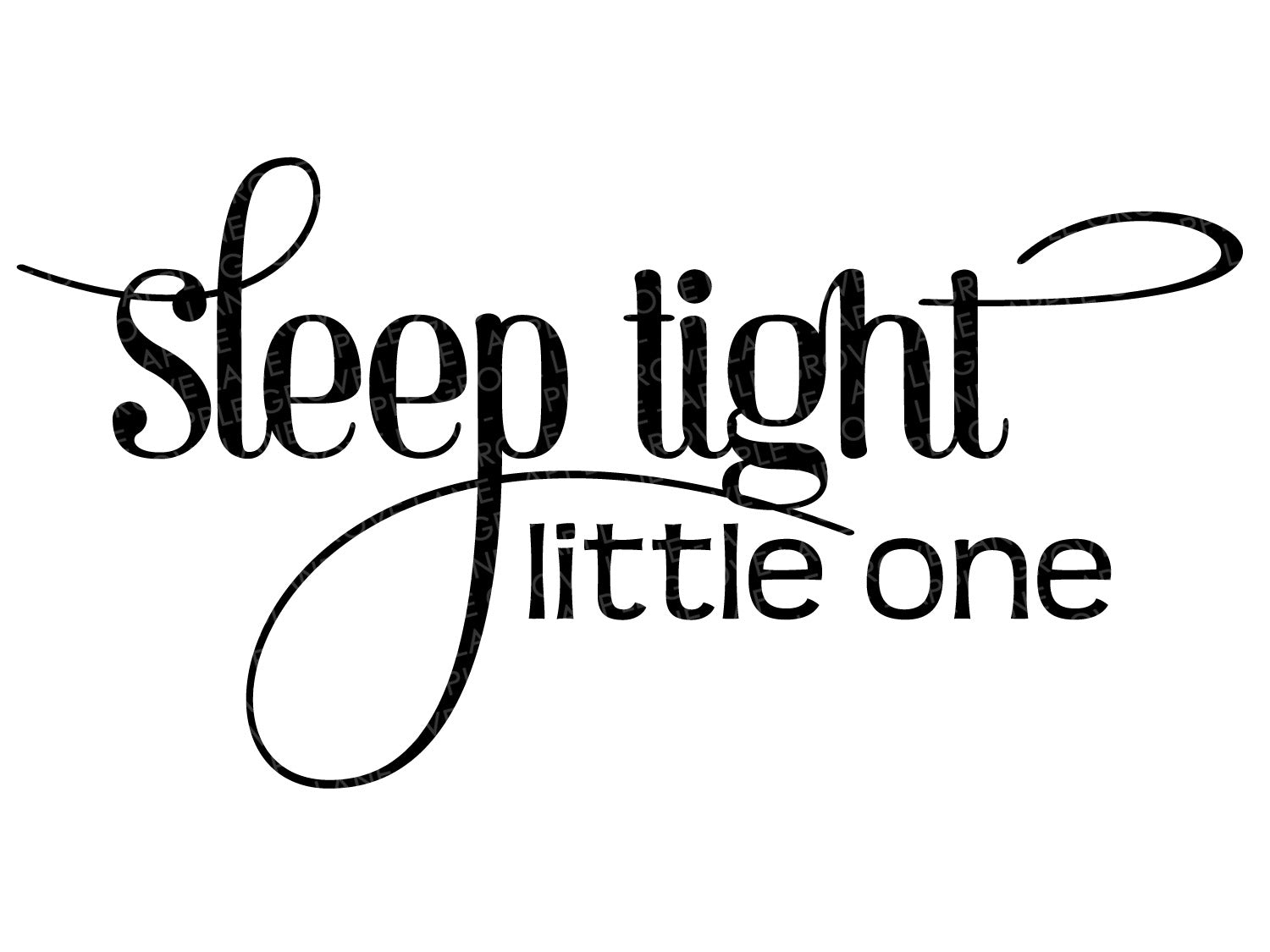 Sleep Tight Little One Svg Sleep Tight Svg Nursery Svg Baby Svg Apple Grove Lane