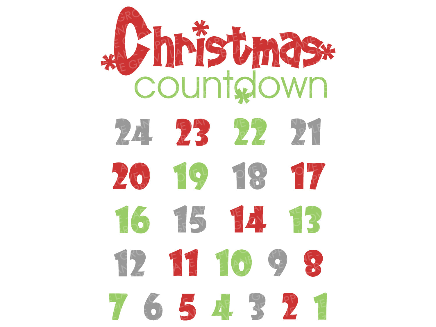 Download Christmas Countdown Svg Christmas Calendar Svg Holiday Calendar Sv Apple Grove Lane