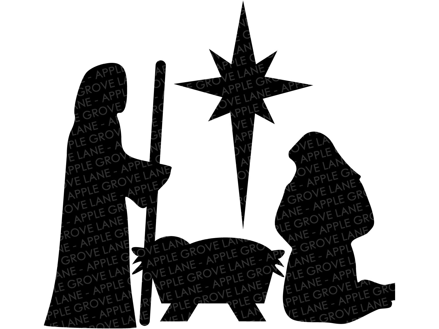 Download Nativity Svg Manger Svg Stable Svg Christmas Svg Nativity Clip Apple Grove Lane