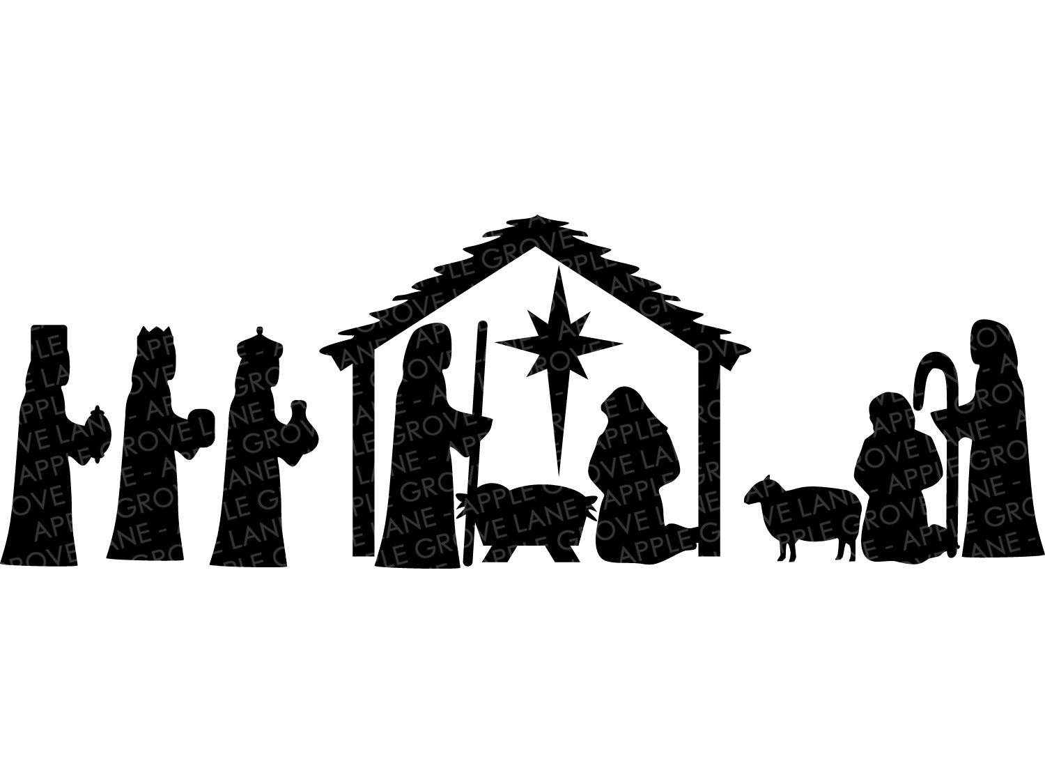 Download Get Free Svg Nativity Gif Free SVG files | Silhouette and Cricut Cutting Files