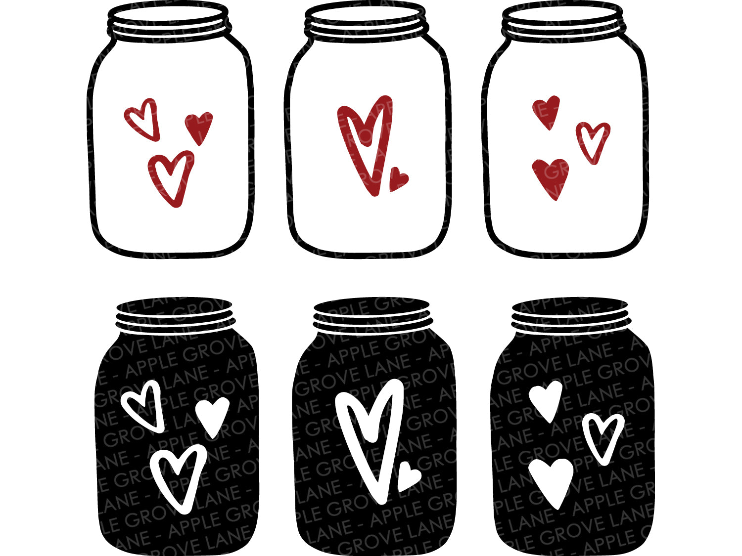 Download Mason Jar Svg Valentine Svg Valentines Day Svg Heart Jar Svg L Apple Grove Lane